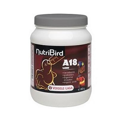 NutriBird A18 Lori Hand-rearing food for lories With gut flora stabilisers, prebiotics, digestive enzymes (200g, 800g , 3 kg)